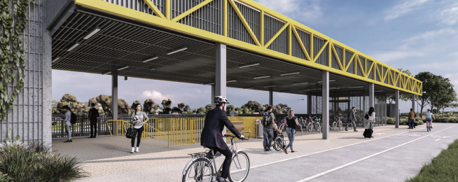 Park and Ride for bikes at Bulleen